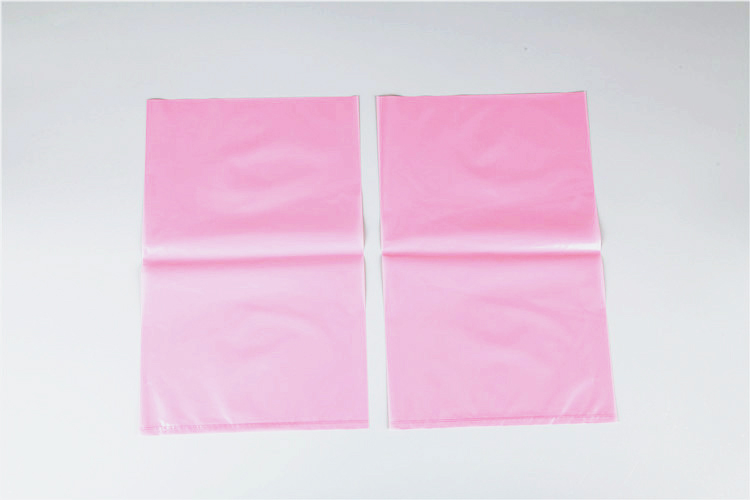 bleikur plastpoki (sérsniðin)