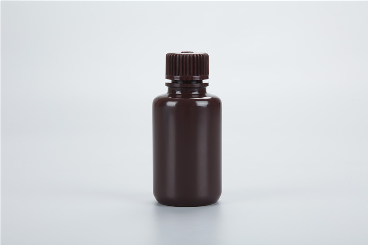60ml þröngur munnur brúnt HDPE